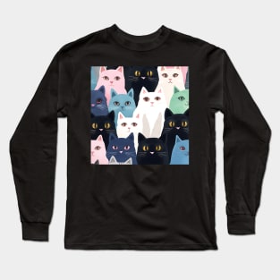 Colourful cat life Long Sleeve T-Shirt